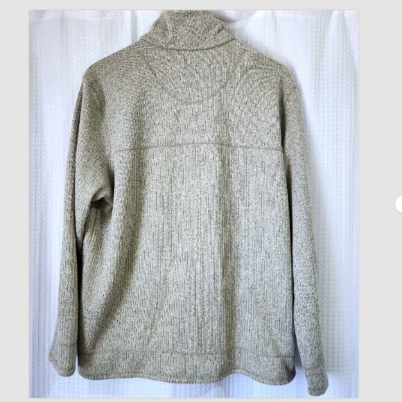 Field & Stream Sweater Size Large Knit Cream Colour 3 Button Mock Neck Pullover - Picture 2 of 6